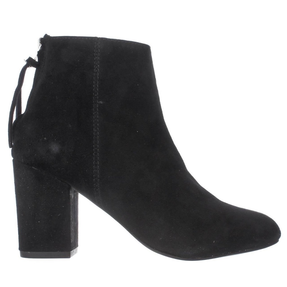 Steve Madden Black Cynthia Suede Booties